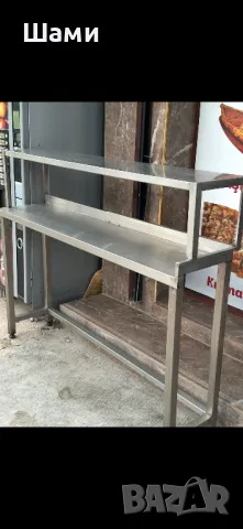  Kухненско обурудване Инокс стелажи много запазени като нови, снимка 1