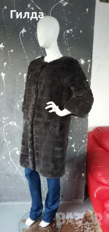 манто естествен косъм лисица Дания М, снимка 13 - Палта, манта - 52803794