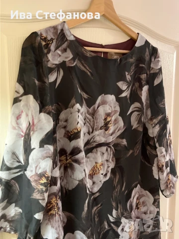 Нова елегантна  ежедневна рокля флорален принт разкошни цветя, снимка 2 - Рокли - 51414955