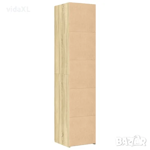 vidaXL Висок шкаф, сонома дъб, 40x42,5x185 см, инженерно дърво, снимка 4 - Бюфети - 56146875