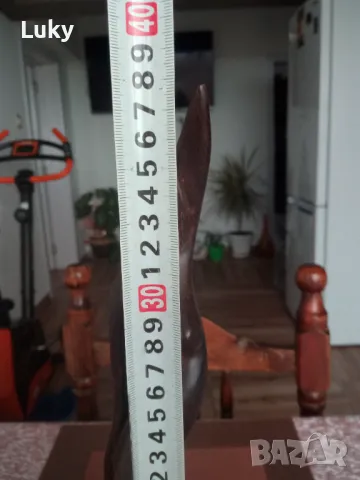 Стилна статуетка.Голо тяло.Дърворезба., снимка 3 - Други ценни предмети - 48455023