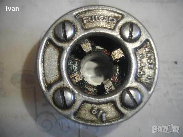 1/2" цол РЕЗБОНАРЕЗНА ГЛАВА RIDGID Made in USA ЗА ВИНТОНАРЕЗКИ ВИНТОРЕЗИ ЗА РЕЗБИ НА СТОМАНЕНИ ТРЪБИ