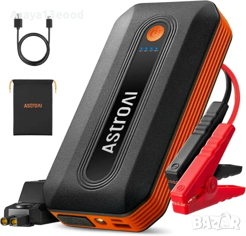 Авариен стартер за автомобил AstroAI B8 Jump Starter – 2000A, 8000 mAh, 12V
