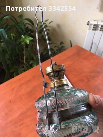 ЛАМПА ГАЗЕНА СТАРИННА ЗДРАВА ФЕНЕР СВЕТИЛНИК СТЪКЛО ФИТИЛ, снимка 3 - Антикварни и старинни предмети - 38082899