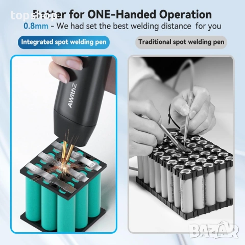 Нов Ръчен точков заваръчен апарат AWithZ с 11 регулируеми предавки, ръчен мини точков заваръчен ..., снимка 3 - Други инструменти - 53010435