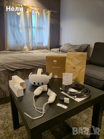 Meta Quest 3 512gb със кабел от kiwi design 5м. за QuestLink / SteamVR