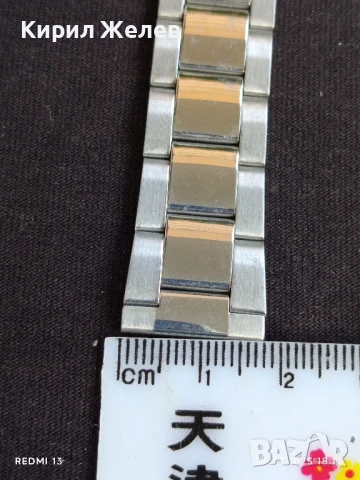 Метална верижка за часовник красив стилен дизайн 38382, снимка 4 - Каишки за часовници - 51195410