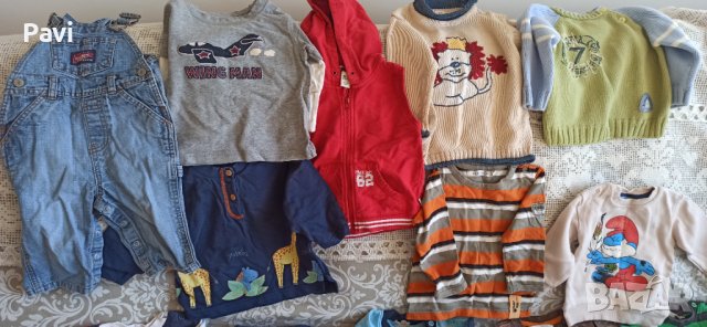 Детски дрешки 6-9 месеца, снимка 7 - Бебешки блузки - 42636478