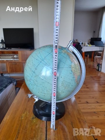 Стар глобус #2, снимка 7 - Антикварни и старинни предмети - 37662890