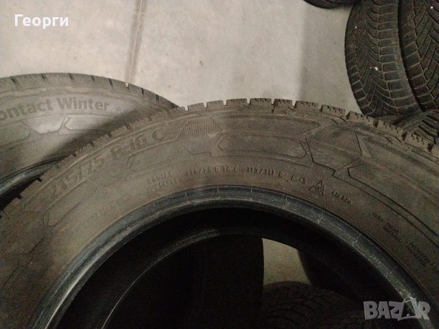 2бр.зимни гуми 215/75/16C Continental, снимка 4 - Гуми и джанти - 53211923