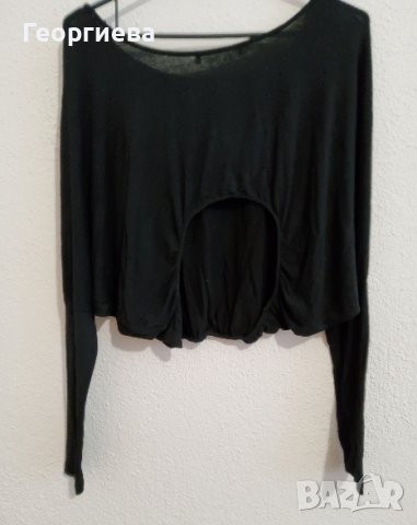 Комплект панталон и блуза от вискоза в черно, снимка 10 - Комплекти - 37894355