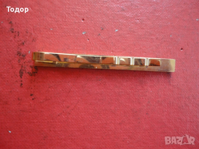 Луксозна позлатена игла щипка за вратовръзка 1, снимка 6 - Други - 53042983