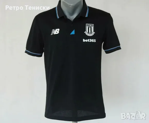 Тениска Stoke City New Balance — Мъже размер S Черно