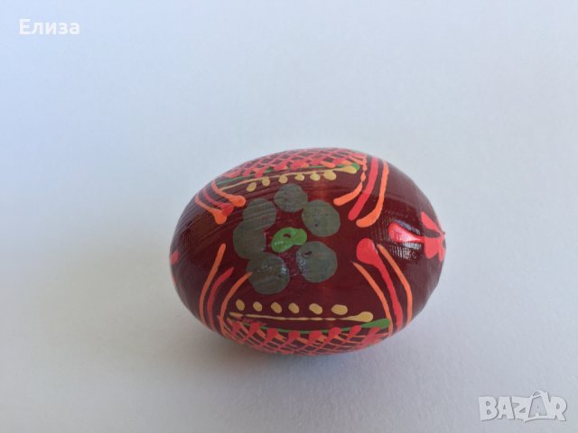 Великденско яйце, дървено №18, снимка 1 - Декорация за дома - 38194100