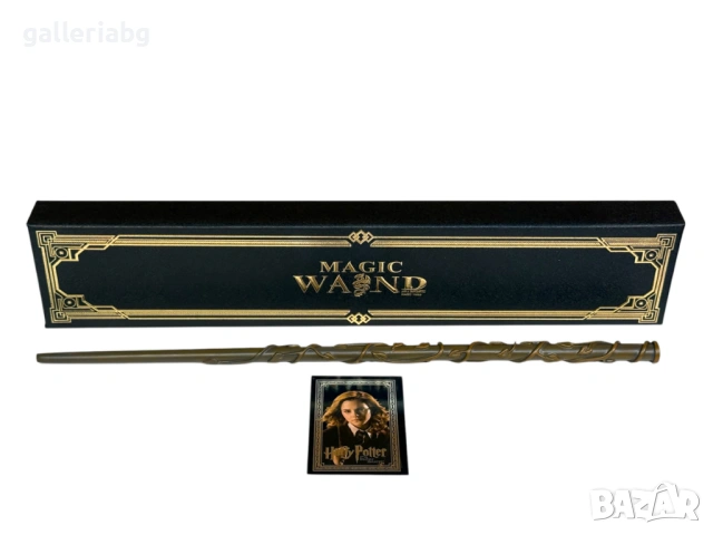 Магическа пръчка Hermione Granger с кутия и аксесоари – Wizard Wand Set, снимка 4 - Колекции - 53919548
