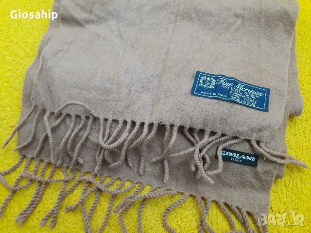 Топъл италиански шал Simians и G Star, снимка 3 - Шалове - 19560786