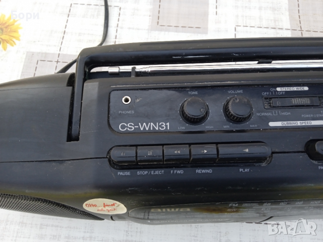 AIWA CS-WN31 двукасетен радиокасетофон, снимка 6 - Радиокасетофони, транзистори - 36561774