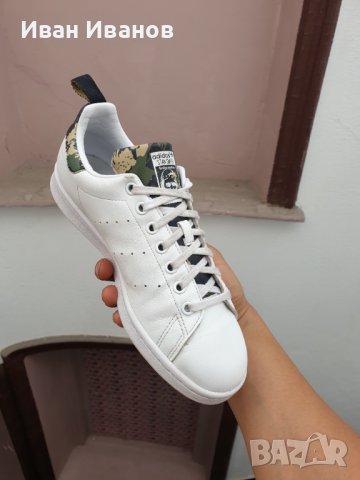 маратонки   adidas Originals Stan Smith White Camo номер 41, снимка 9 - Маратонки - 37315265