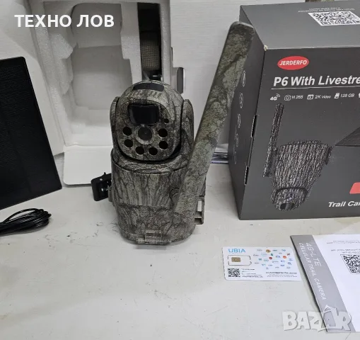 Ловна камера със соларен панел P600 - 4G въртяща соларна ловна камера с нощно виждане , снимка 6 - IP камери - 56110912