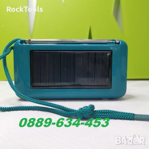 Соларно FM РАДИО колонка с Bluetooth USB ФЕНЕР Power Bank батерия, снимка 5 - Слушалки и портативни колонки - 31816114