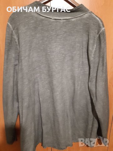 ЛИКВИДАЦИЯ 4XL ЕФЕКТНА ТУНИКА С ЦВЯТ КАКИ И НАДПИСИ С МАЛКИ КАПСИ, снимка 5 - Блузи с дълъг ръкав и пуловери - 39897400