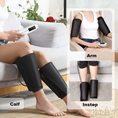 Mасажор за крака с топлинна въздушна компресия AresPro, снимка 4 - Масажори - 48214652