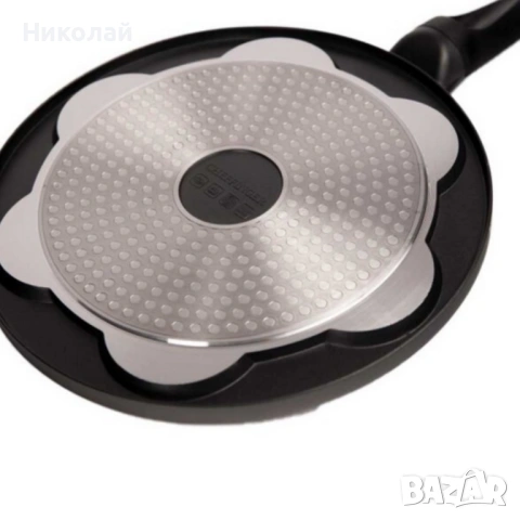 Тиган за 7 палачинки Ø28 см Cheffinger – мраморно незалепващо покритие, индукционен, снимка 3 - Съдове за готвене - 53170000