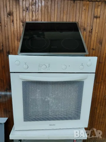 Уникална бяла печка за вграждане Миеле Miele Made in Germany с две години гаранция! 