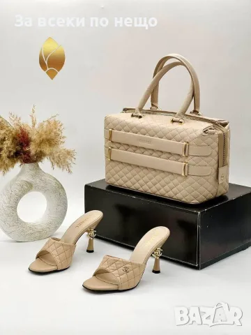 Chanel Дамски Чехли На Ток Шанел - Различни Цветове Код SEM-297