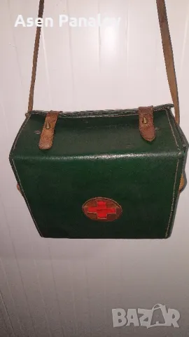 Ретро кожена аптечка/пълна, снимка 2 - Колекции - 50062712