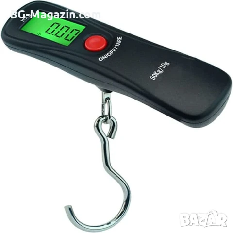 Точен електронен кантар везна дигитален за самолетен багаж куфари храна риболов кухненски домашен, снимка 6 - Везни - 50921422