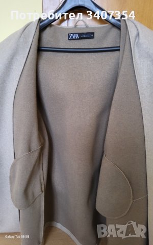 Леко палто  ZARA с качулка, снимка 4 - Палта, манта - 42792032