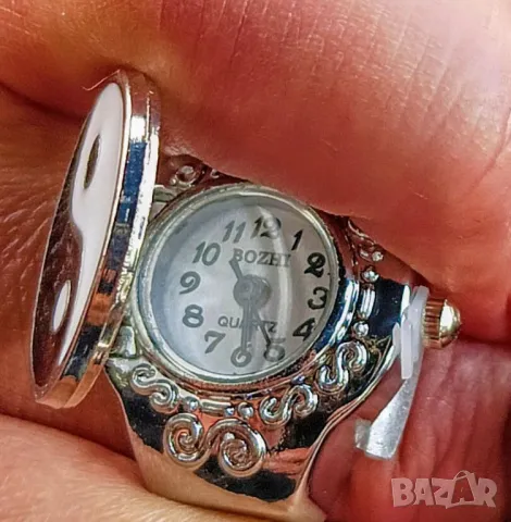 Пръстен-часовник функциониращ с капаче !, снимка 3 - Други - 50099417