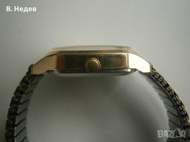 RАКЕТА - Cartier, кал. 2614.H, made in USSR, каса 32,5х32,5mm, Au, снимка 4 - Мъжки - 39304345