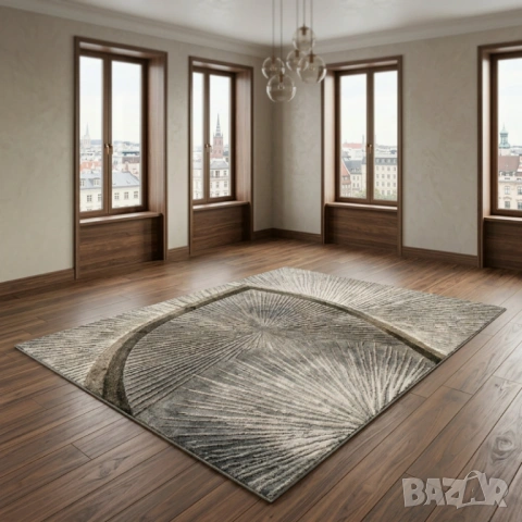 Модерен килим за хол 120х160см - Абстрактни дизайни и 3D ефект, Противоплъзгащ, снимка 5 - Килими - 53884255