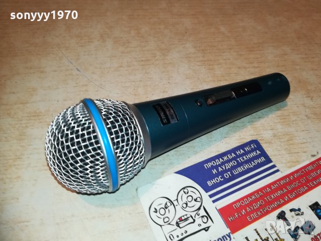 shure beta sm58s-profi-внос швеицария 2111201939, снимка 2 - Микрофони - 30867101