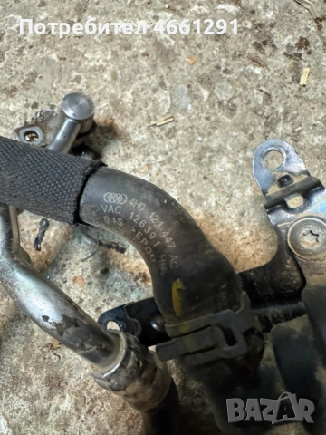 Гумено водно съединение Ауди Audi A8 D4 H4 3.0Tdi 251ps. само за 40лв. 4H0121447ac, снимка 2 - Части - 52563087