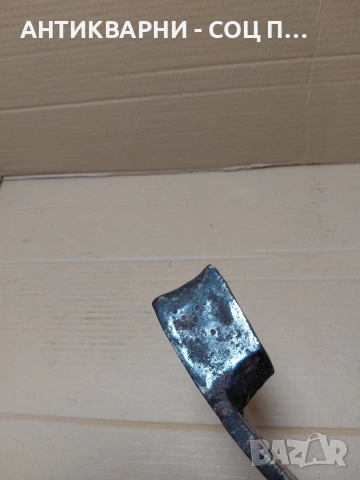Соц Стара Ръчно Кована Мотика 1.400кг. НОМЕР 1630., снимка 7 - Антикварни и старинни предмети - 54168953