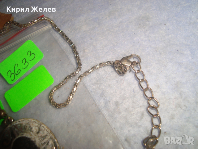 ПОСРЕБРЕН БИЖУТЕРИЕН КОМПЛЕКТ - КОЛИЕ и ОБЕЦИ ВИНТИДЖ АРТ ФЕШЪН МОДЕЛ НОВИ 3633, снимка 6 - Бижутерийни комплекти - 36477722