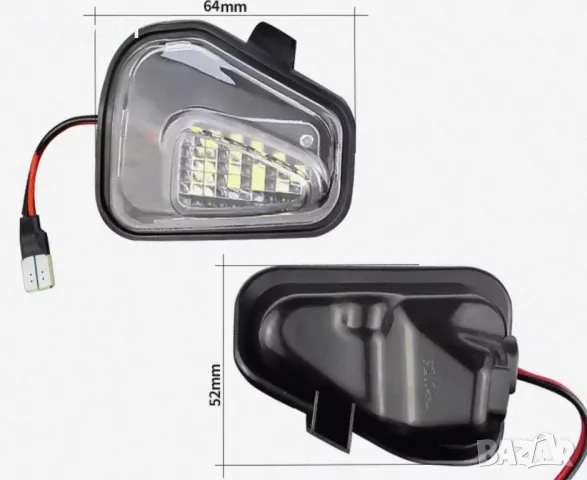 led светлини за странични огледала Passat golf, снимка 2 - Аксесоари и консумативи - 47959747