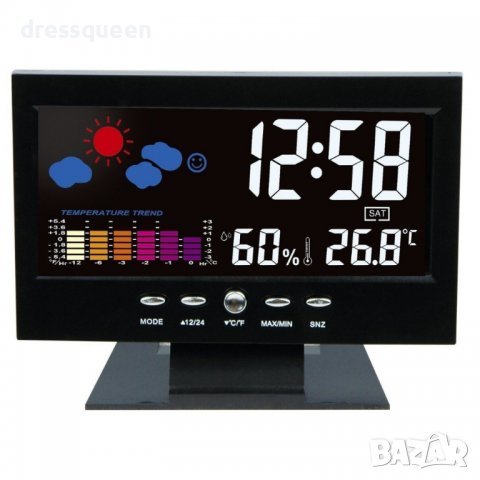 8082 Настолен часовник с голям дисплей, снимка 3 - Други стоки за дома - 37357997