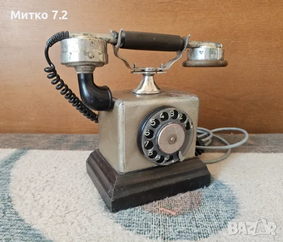 Стар Метален Телефон, снимка 3 - Антикварни и старинни предмети - 55785643