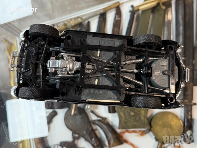 Метална количка Burago - Chevrolet Corvette. №7646, снимка 8 - Антикварни и старинни предмети - 52562352