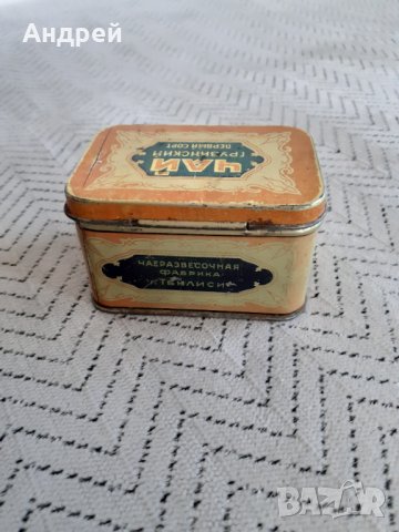 Стара кутия Грузински чай #2, снимка 3 - Други ценни предмети - 31342990