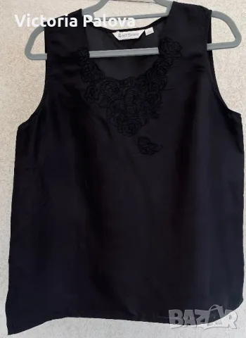 Копринен потник/топ с бродерия LAST SCENE , снимка 2 - Корсети, бюстиета, топове - 49914666