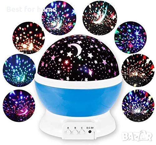Лампа прожекция - Dream Rotating Projection Lamp, снимка 4 - Настолни лампи - 44200081