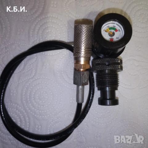 Продавам желязна бутилка - 7L - 250 BAR - АТМОСФЕРИ работно налягане, снимка 10 - Въздушно оръжие - 54067096
