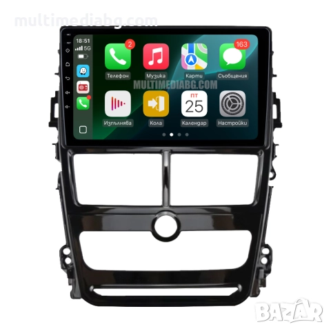 Toyota Yaris 2017-2019 Мултимедия Навигация Android