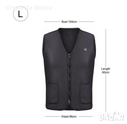 Унисекс термичен електрически елек с USB отопление, снимка 6 - Други - 52863630