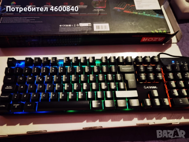 РГБ клавиатура Тръст, снимка 2 - Други - 51787056